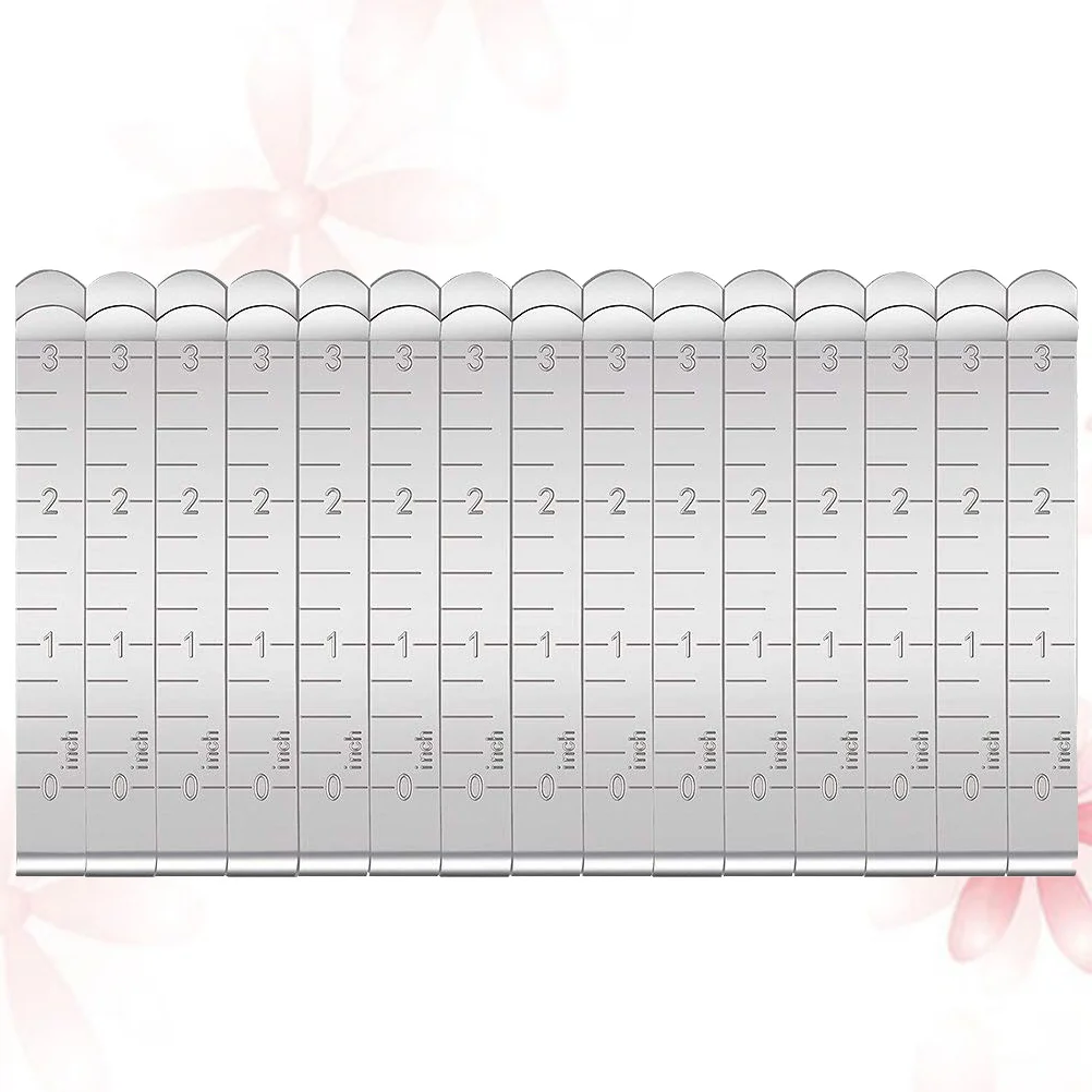 

15pcs Sewing Clips Stainless Steel 3 Inches Hemming Clips Measurement Ruler For Fabric Curtains Pants Skirt Quilting Supplies