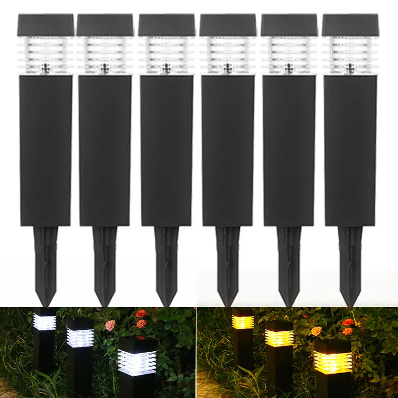 

Solar Garden Lights Outdoor Pathway Light Solar Powered Waterproof Stake Lights Outside Ornaments for Patio Lawn Yard Ground