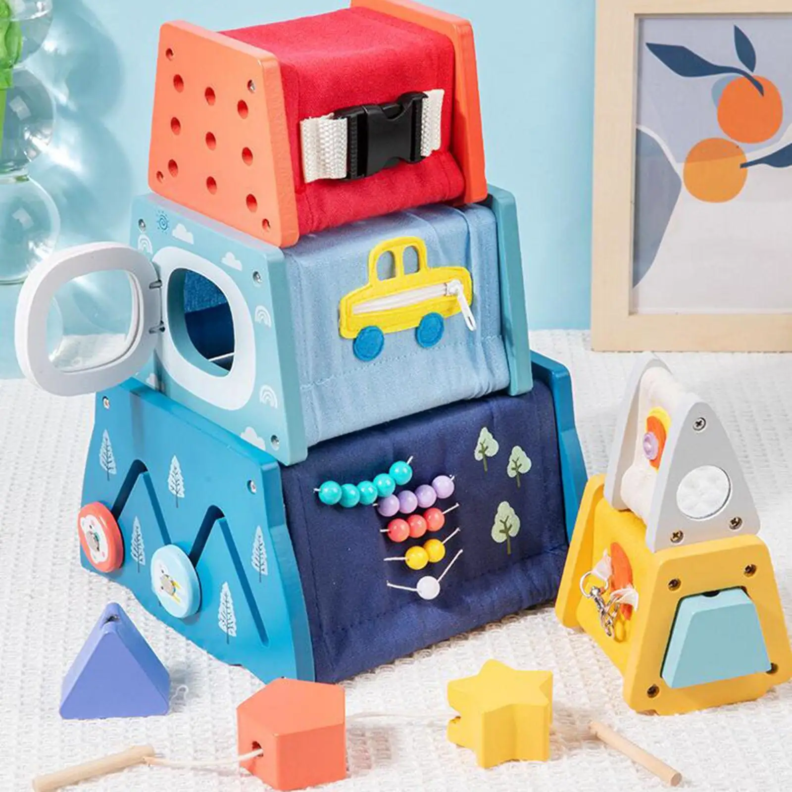 Shape Sorting Toys Stacking and Nesting Boxes for Baby Toddlers Ages 1-3