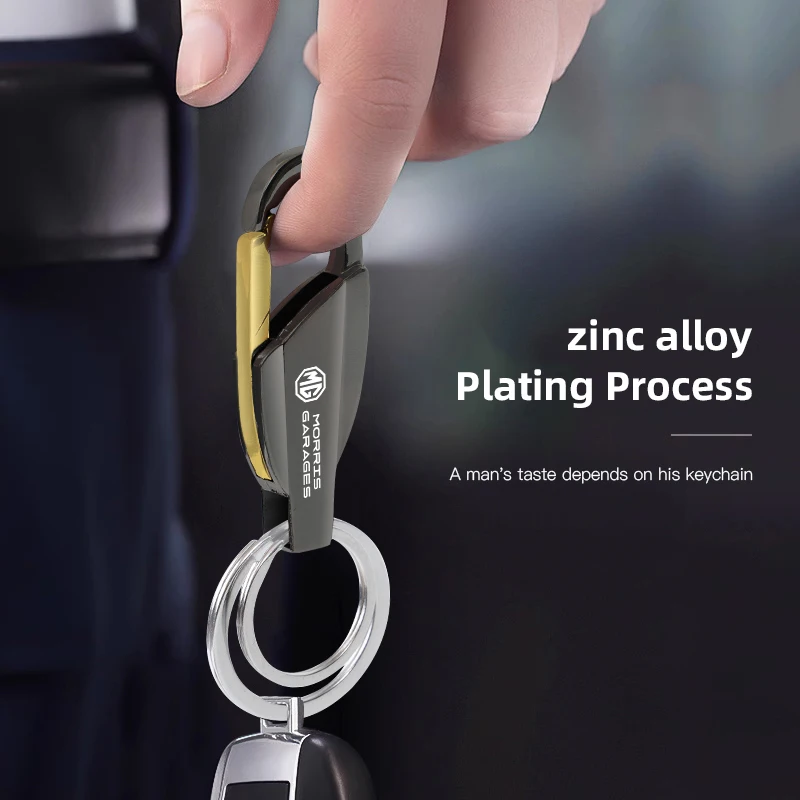 MG سيارة سبائك الزنك حلقة رئيسية تخصيص شعار المفاتيح لموريس المرآب MG3 MG5 MG6 MG7 GT GS هيكتور HS ZS ZX EZS EHS MG3X-Cross #4