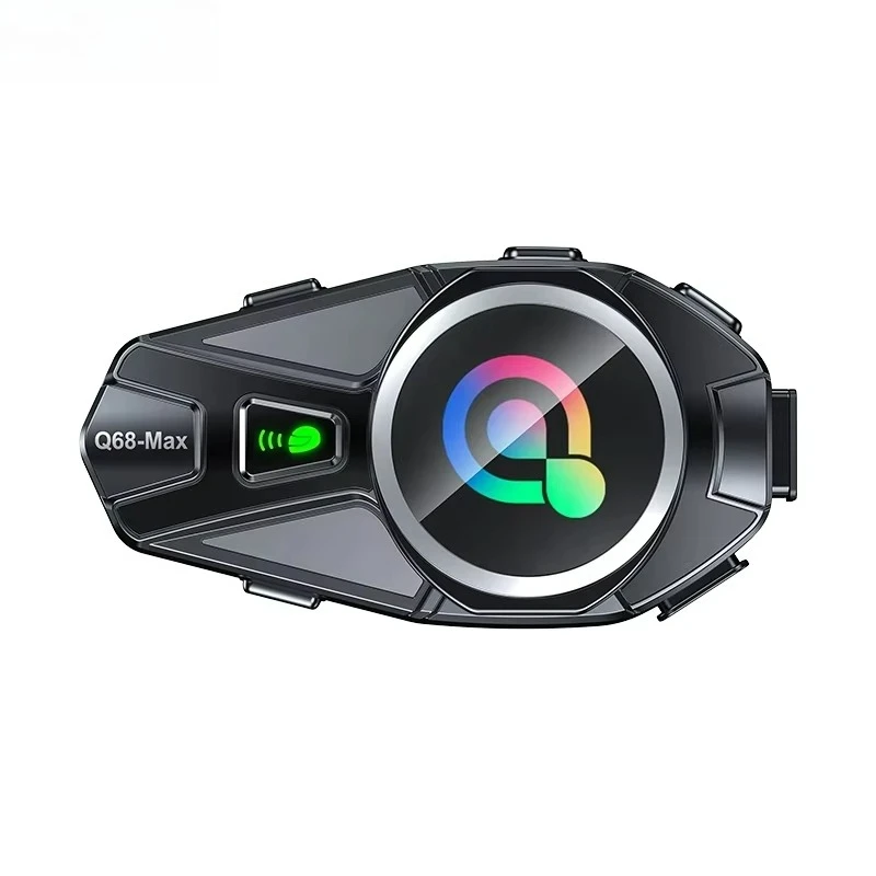 

Мотоциклетная Bluetooth-гарнитура с функцией рации и микрофоном для 2 человек, дальность связи 500 м, цветной TFT-дисплей, защита IPX6