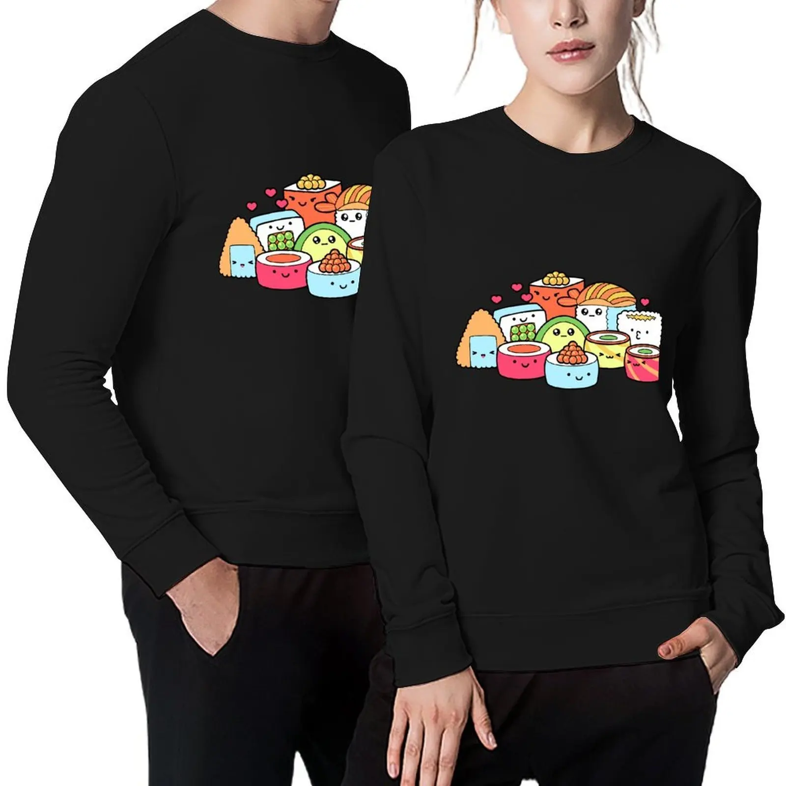 

Kawaii Sushi Pullover fashion men mens clothing men's sweat-shirt set korean clothes men sweatshirt
