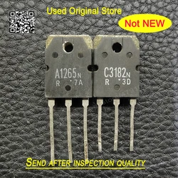 Used 10pcs/lot C3182 A1265 C3182N A1265N 2SC3182 2SA1265 TO-247 5pair Original disassembly