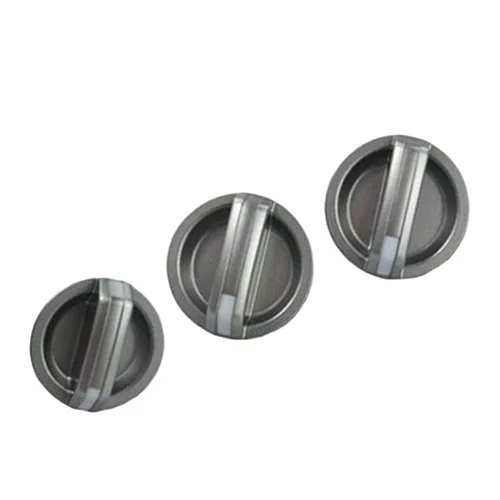 3Pcs Gray Plastic Car Front Console AC Heater Fan Control Knob Kits Fit for Ford PJ PK Ranger Mazda BT-50 UR5661195C UR5861195C