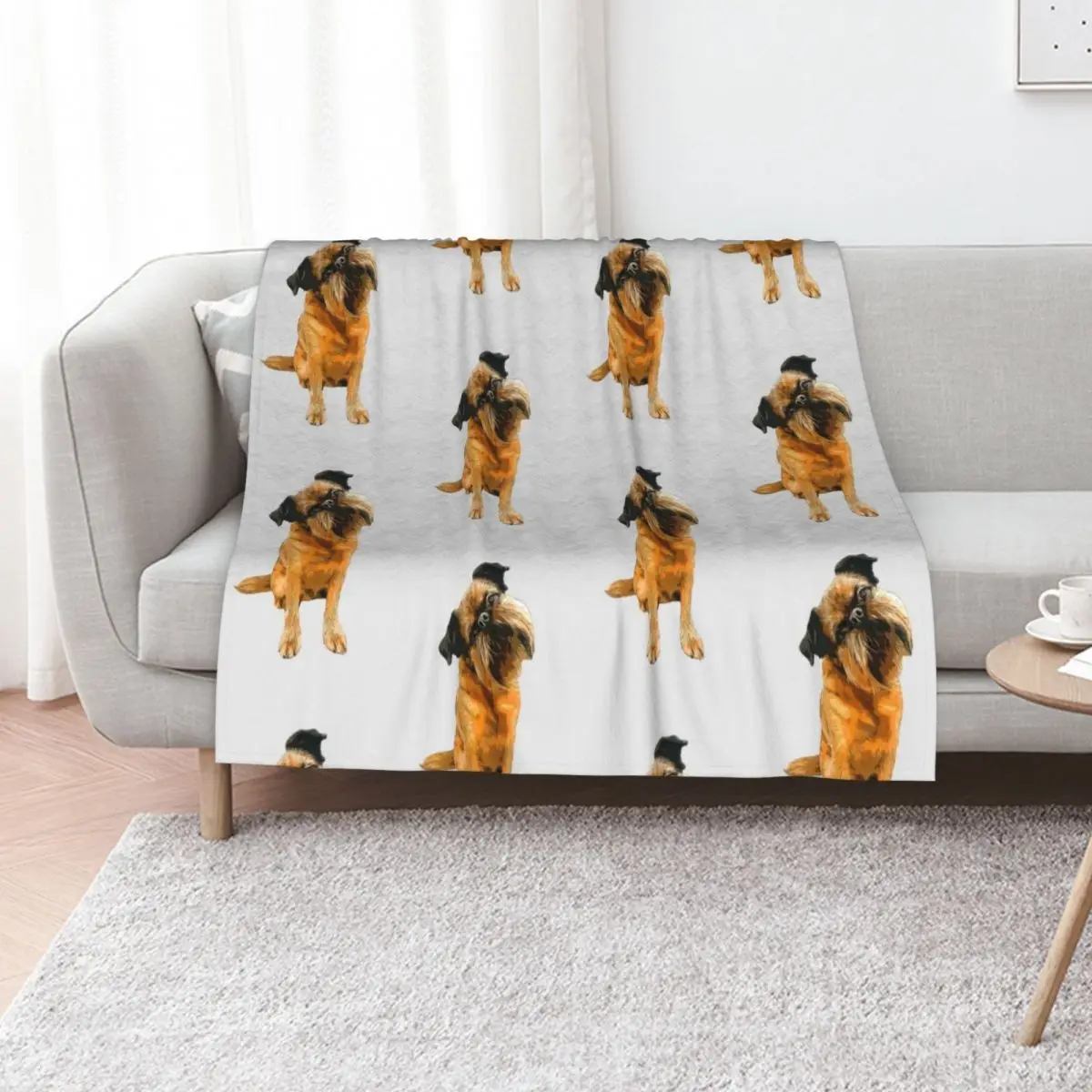 Brussels Griffon Gorgeous Dog Art! Throw Blanket Beach Giant Sofa Soft wednesday For Decorative Sofa Tourist Blankets