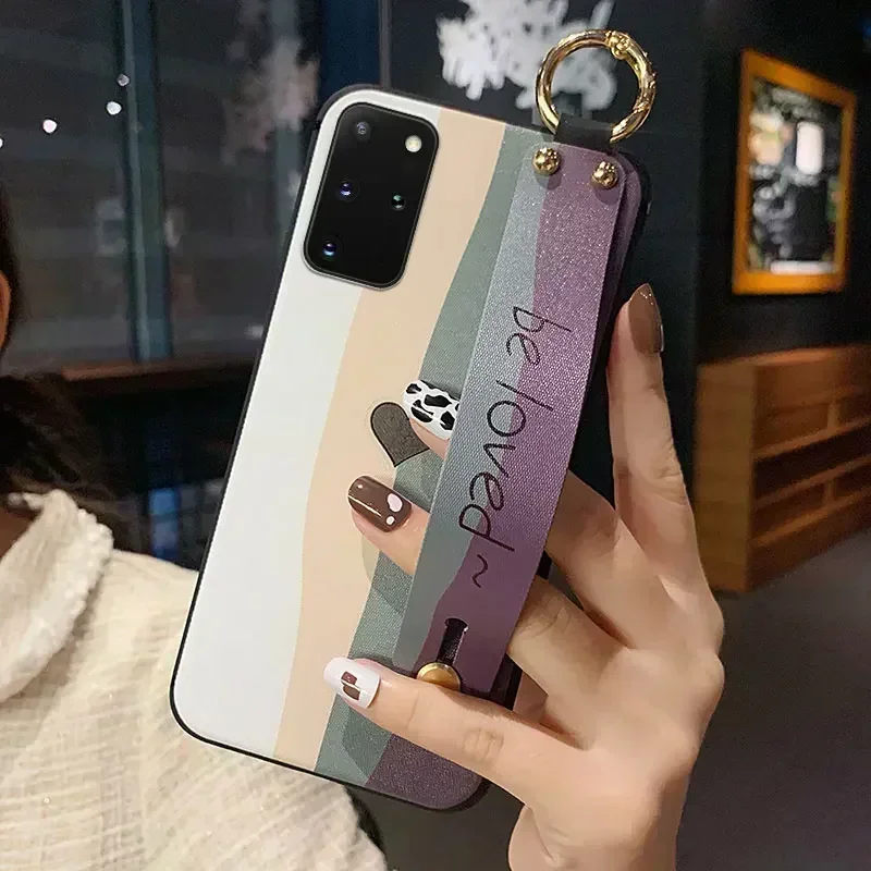 Чехол-держатель для телефона Huawei P20 P30 P40 Lite P50 P60 Pro Honor 20 X8 50 Pro 90 70 Magic 5 Nova 9 8 5t Чехол с ремешком на запястье