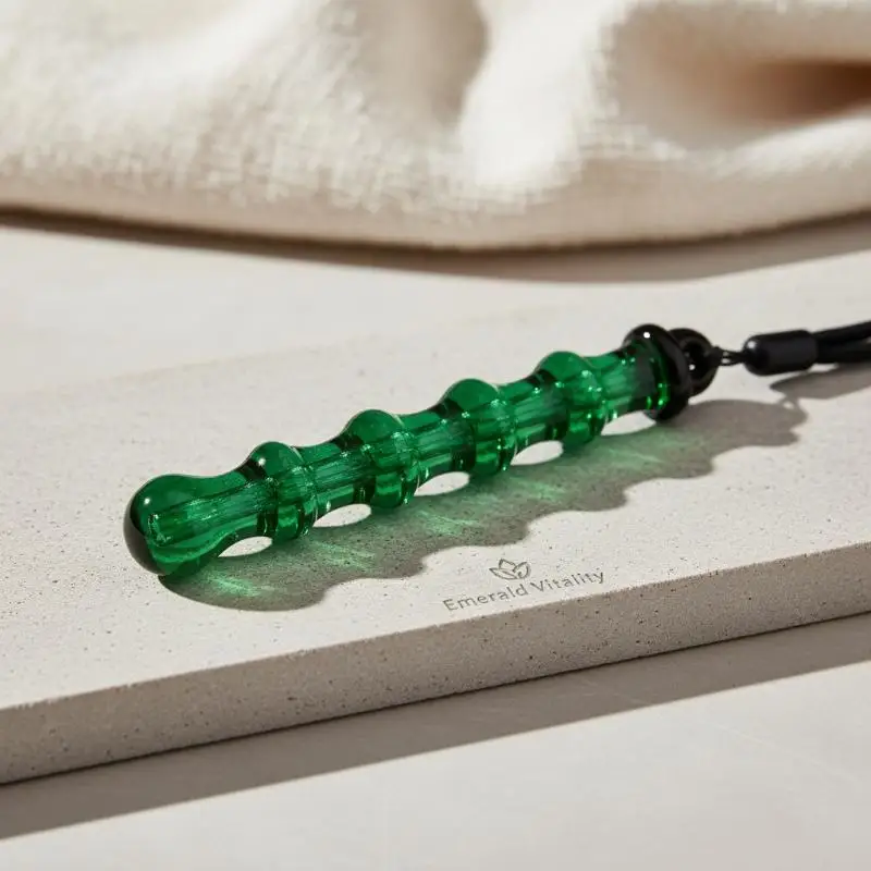 1PCS Massage Stick Smooth Thornless Meridian Acupoint Sticks Muscle Relaxation Suitable For Shoulders Neck Hips Jade Massager