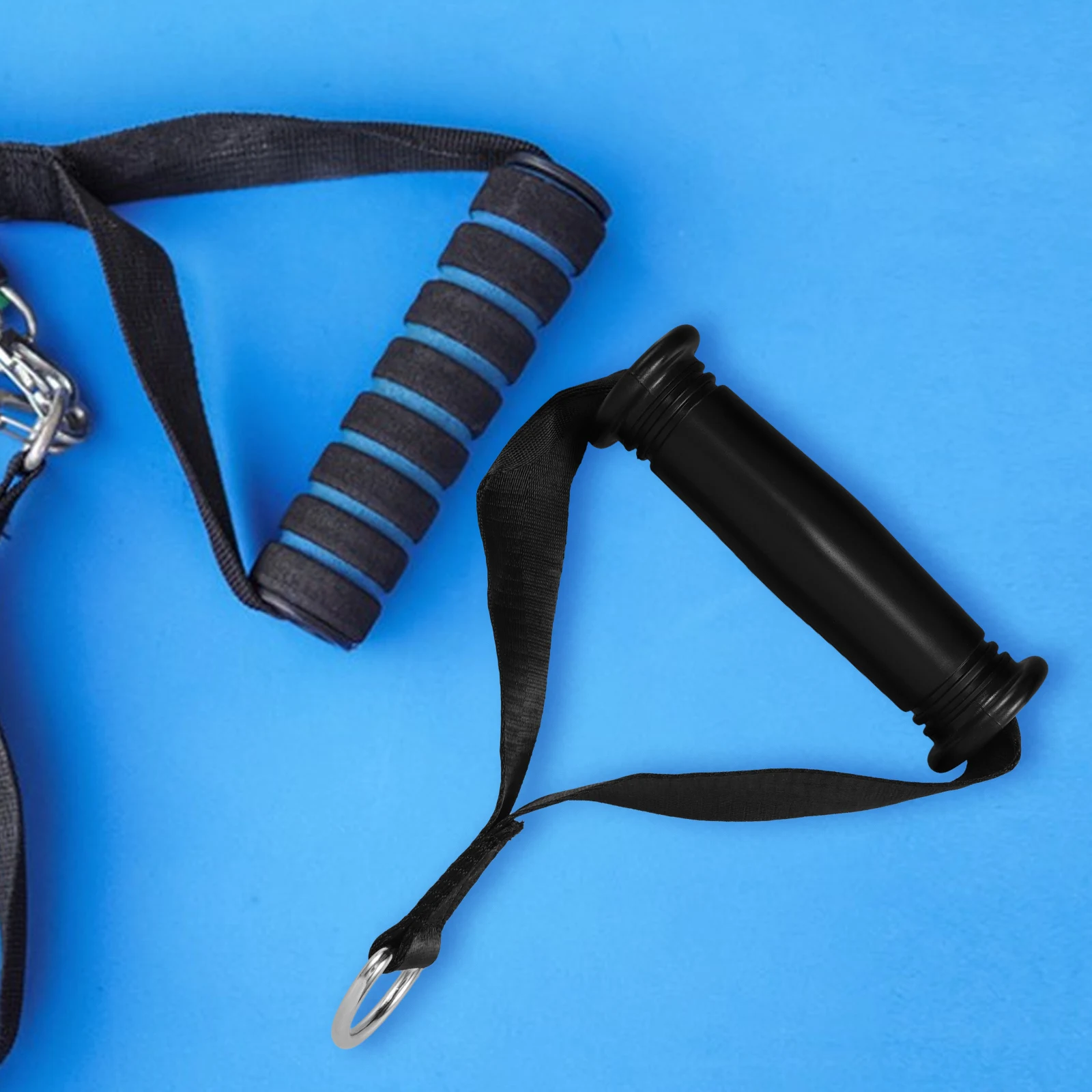 

2pcs Resistance Band Handle Heavy Duty Exercise Handles For Cable Machine Fitness Barbell Grips Pulley Attachments Gym