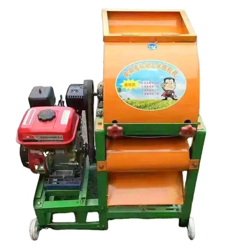 

Mini Portable Automatic Corn Thresher Home Use Maize Copper Wire Diesel Engine Peeler Electric Sheller For Farm Industries