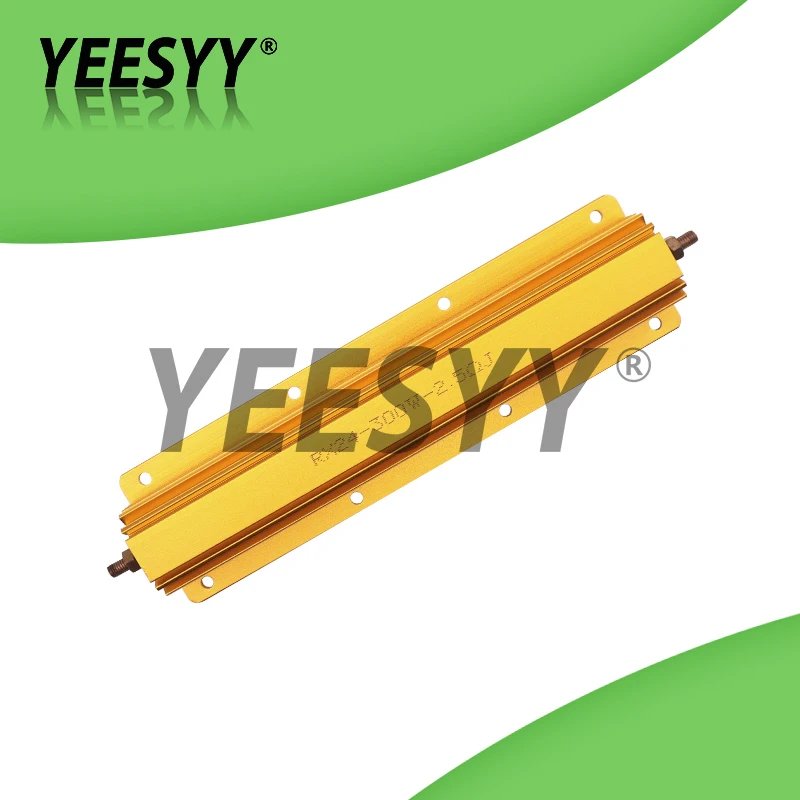 

300W RX24 Aluminum Power Metal Shell Case Wirewound Resistor 0.1R ~ 100R 0.1 0.5 1 2 2.5 3 4 5 6 8 10 50 100 20 ohm resistance