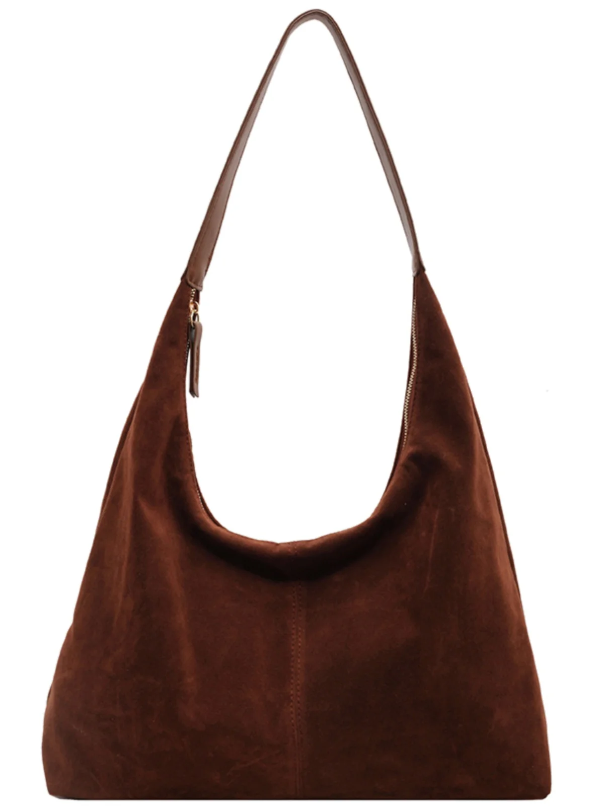 Sac en daim souple rétro pour femme, grande capacité, populaire, lancé, E27, automne, hiver, nouveau, 2023