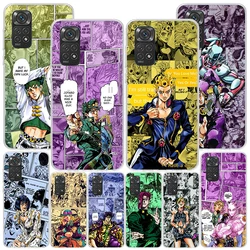 JoJo Bizarre Adventures Anime Phone Case For Xiaomi Redmi Note 15 14 13 12S 12 11 Pro Plus 14S 11S 11E 10 10S 11T 5G Personalize