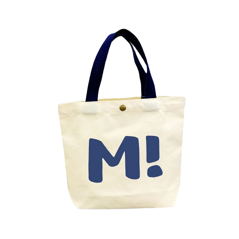 

Women's Canvas Small Cloth Work Bag Korean Version Tote for Commuting Bento Carrying