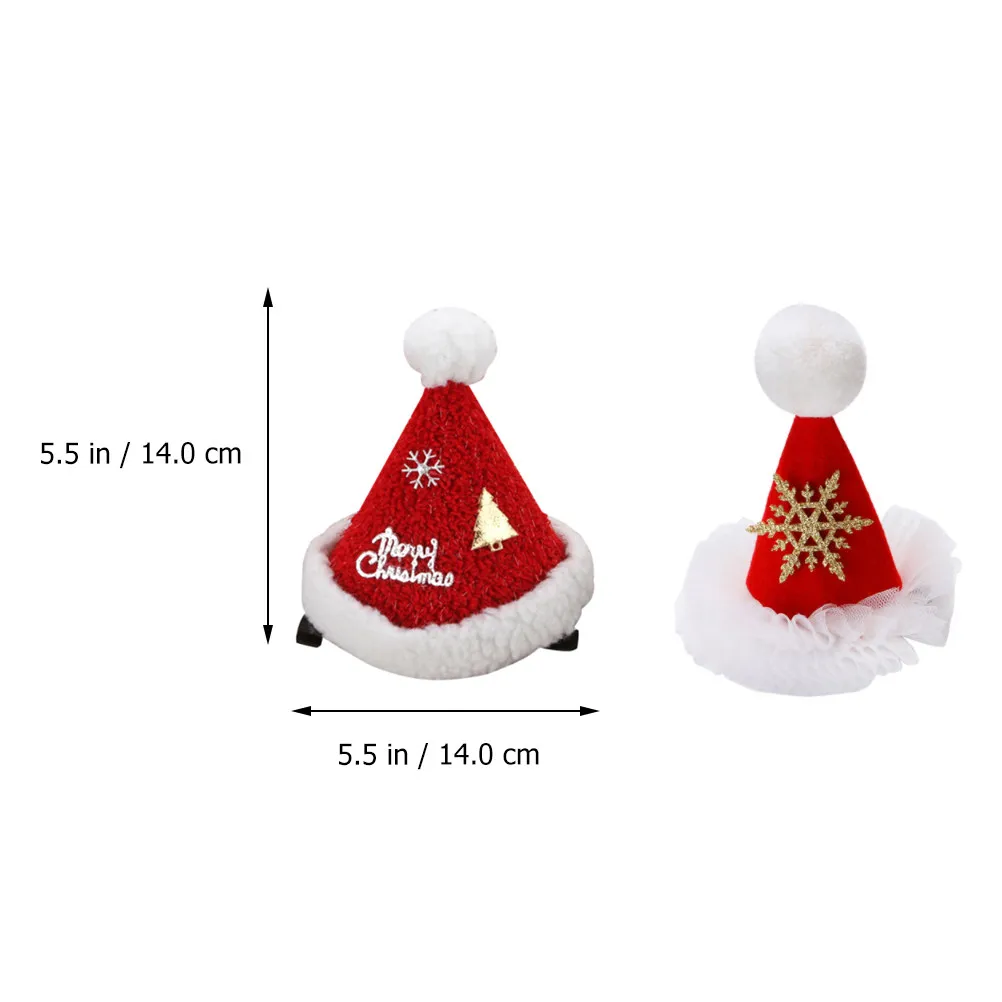 4Pcs Christmas Snowflake Hairpins Cartoon Hair Clips Adorable Xmas Hair Decorations for Adults Holiday Christmas Hairpins