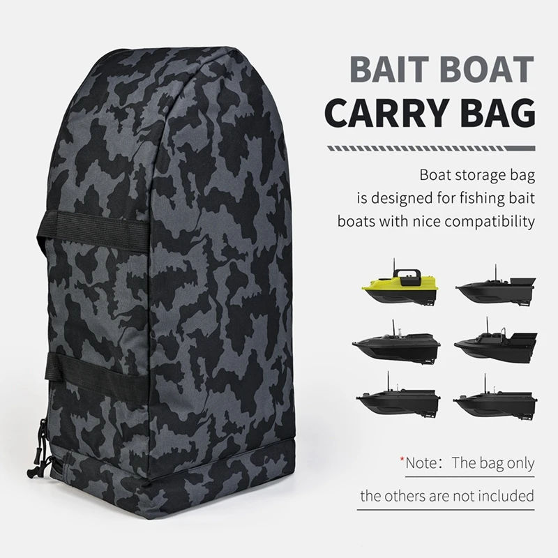 Borsa da trasporto per barca da esca di grande capacità, adatta per barca da esca, borsa di stoccaggio, canna da pesca e borsa per attrezzatura per mulinello