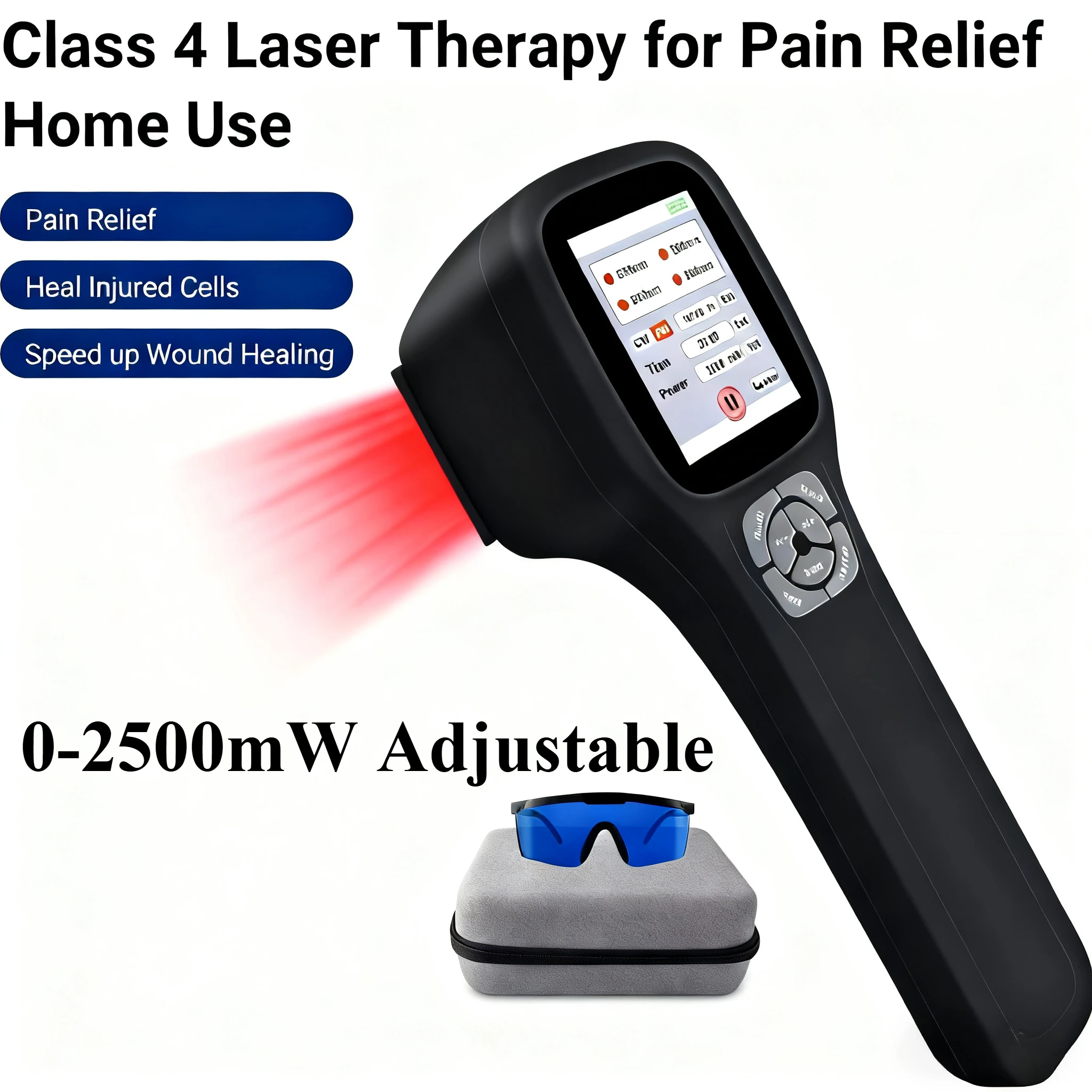 

New 25diodes Cold Laser Therapy Device Red & Infrared Light LLLT Physiotherapy Equipment Joint Muscle Pain Inflammation Relief