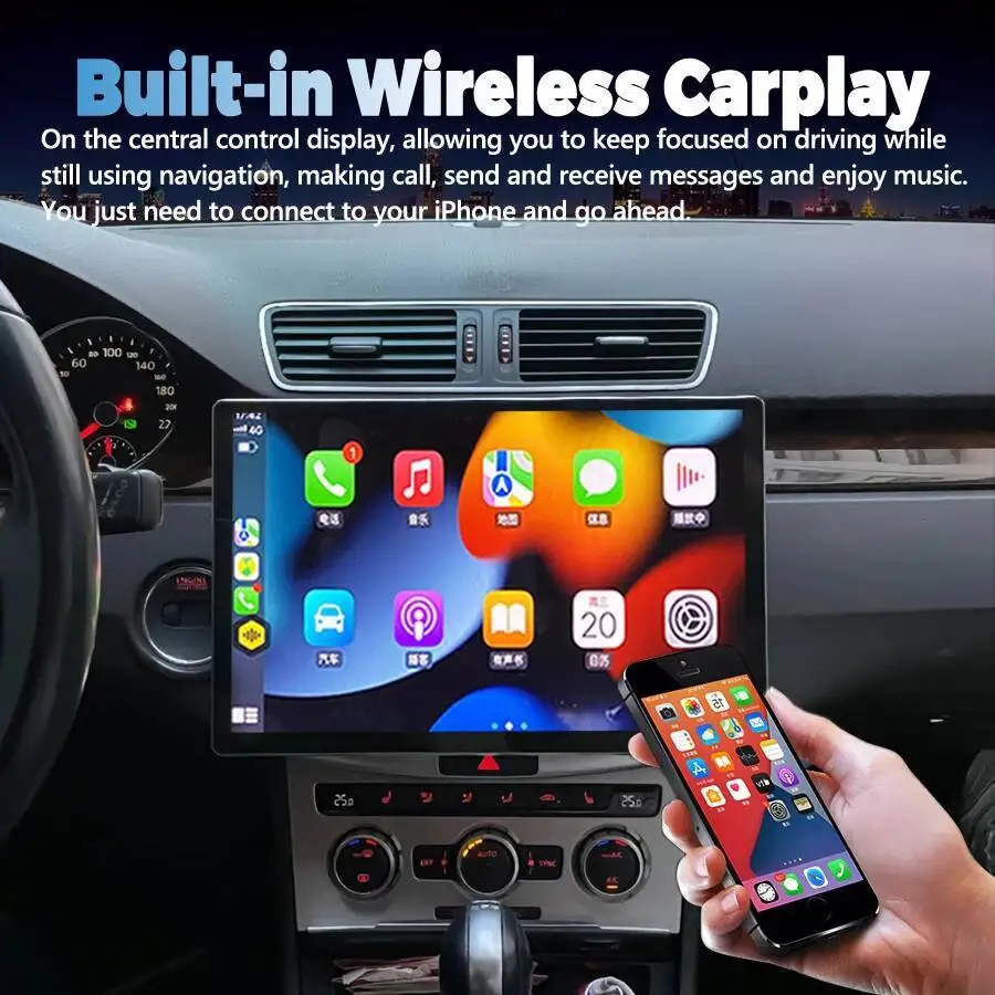 Android Auto Car Radio For VW Volkswagen Golf Passat B7 B6 Skoda Seat Octavia Polo Tiguan Video Player Carplay No 2din DVD HU - view 3