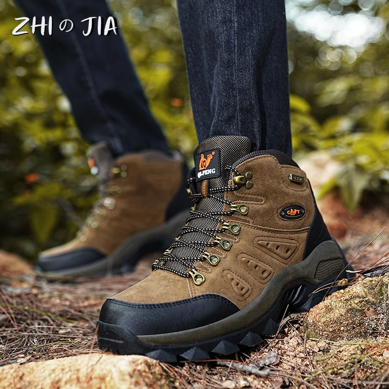Designers Popular Sneakers Hiking Shoes Men Outdoor Trekking Shoes Man Tourism Camping Sports Hunting Shoes Trendy Mens Sneakers