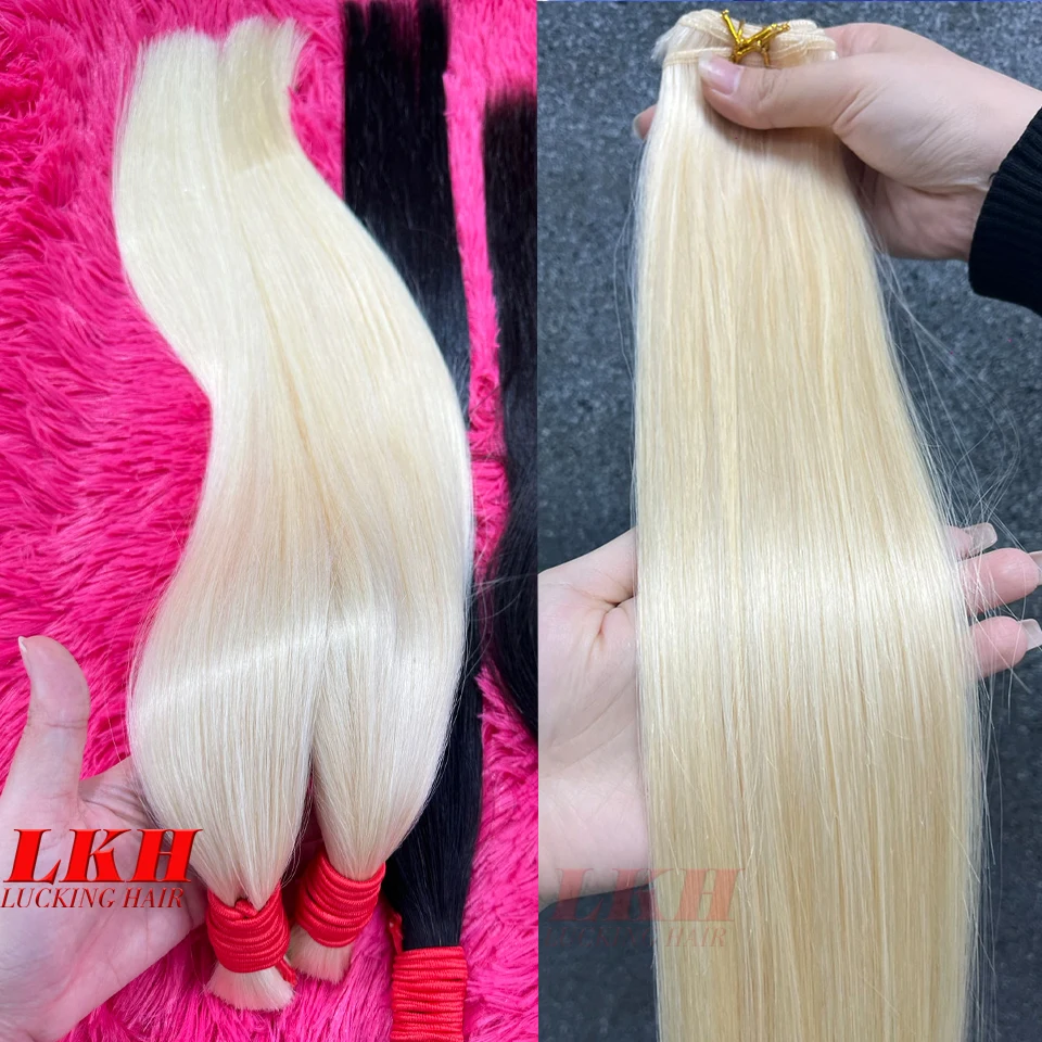 613 Blonde Colored 30 Inch Straight Human Hair Bundles Brazilian Hair Weave Bundles 100% Human Hair Bundles Remy Hair Extensions