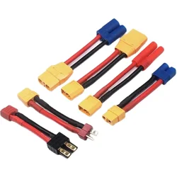 XT60 XT90 EC5 EC3 Female to Male Adapter Connectors 12AWG/10AWG 10cm/15cm Connect RC Lipo Battery Charger Parts DIY