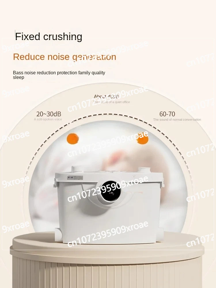 Shopping  Mall Kitchen Automatic Sewage Lift  Basement Electric Crushing Toilet Lift