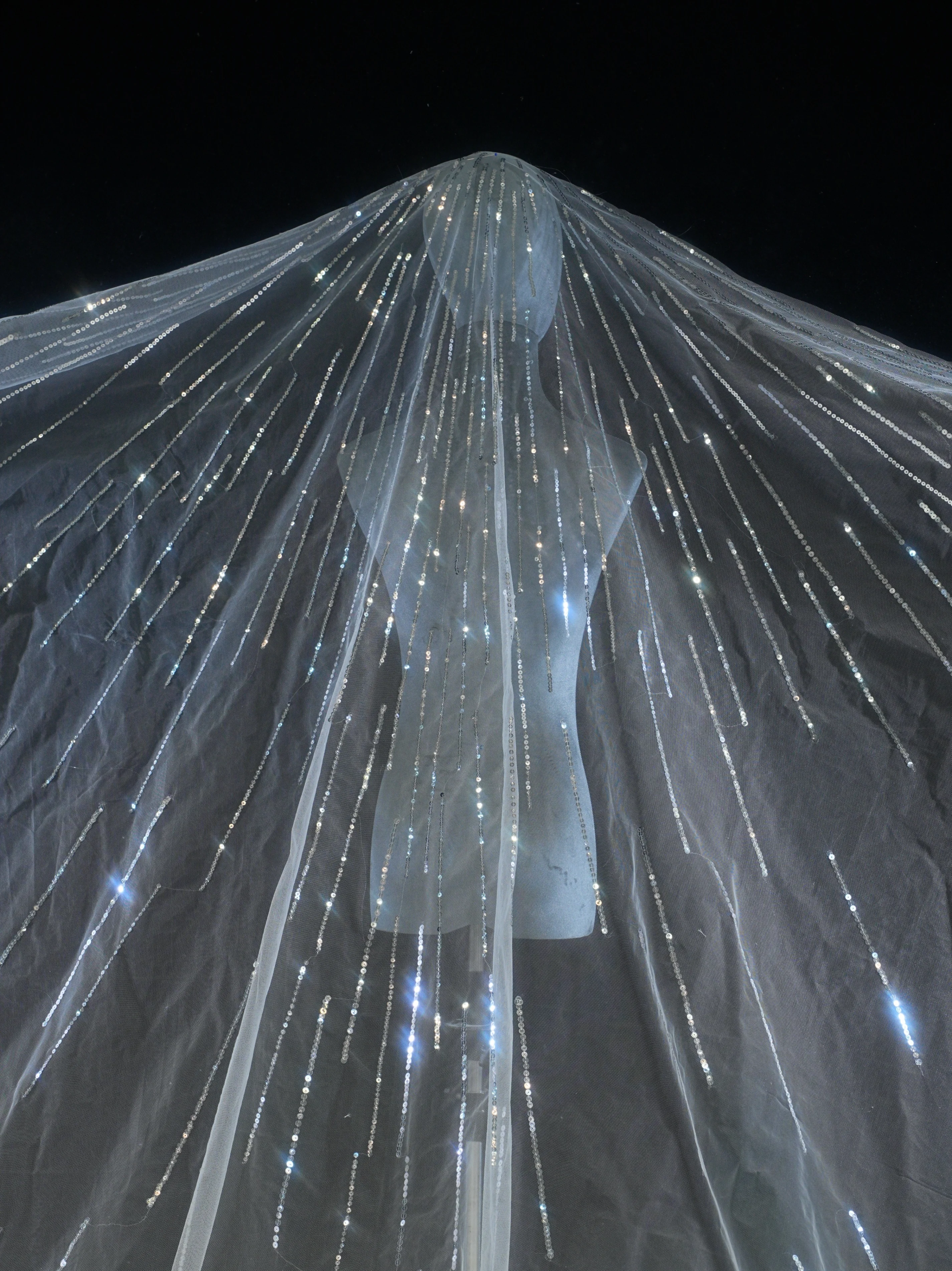 웨딩 베일 여성을위한 신부 헤어 액세서리 우아한 모조 진주 긴 대성당 베일 빗 3M 아이보리 색상