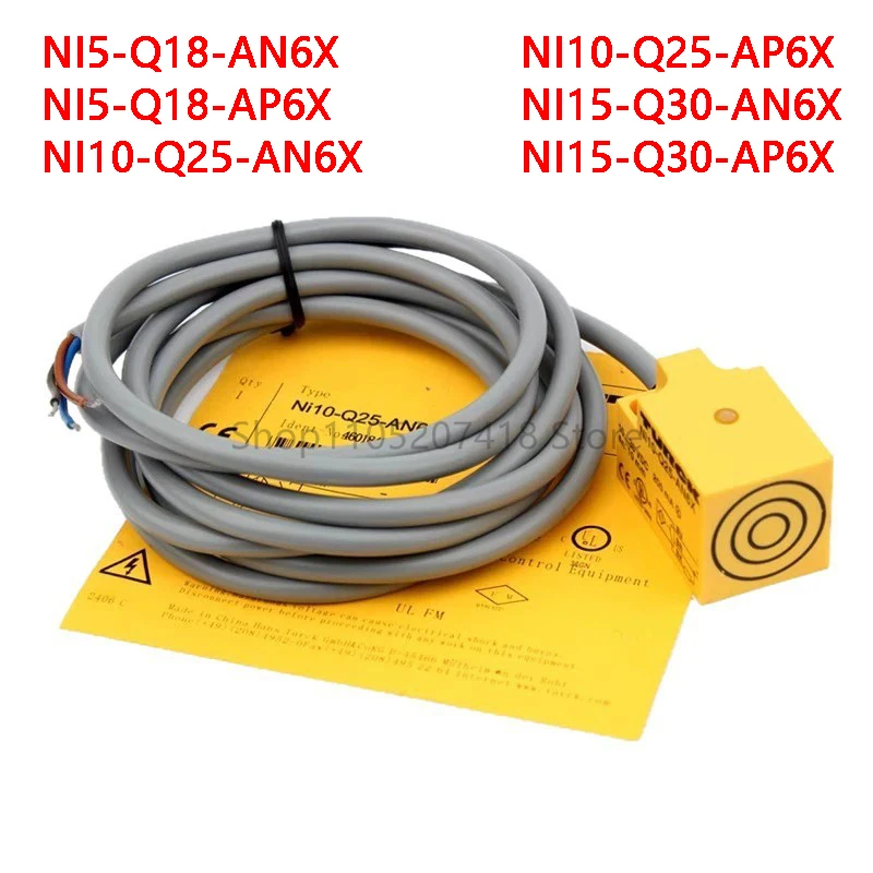 

Proximity switch NI5-Q18-AN6X NI5-Q18-AP6X NI10-Q25-AN6X/AP6X NI15-Q30-AN6X/AP6X Metal Inductive Switch Limit Sensor