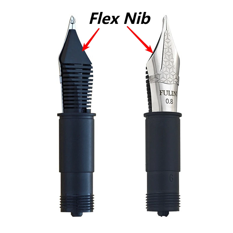 Wooden Flex Tip Fountain Pens BALAOYE F M B 1.2mm Nib Refillable Ink Elegant Business Gift Box Set Pen Nibs Beginner & Master