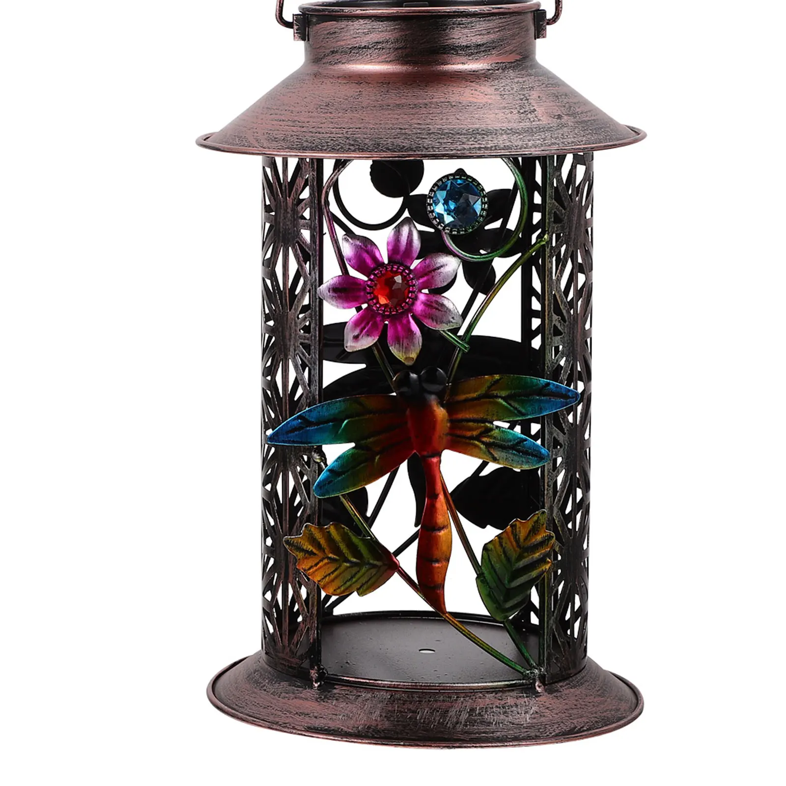 

Solar powered Light Vintage Iron Solar Lantern for Garden Yard Decorative Hanging Outdoor Scene L scape Lighting