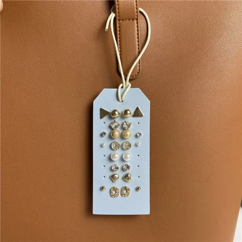 رف تخزين المجوهرات المحمول للسفر ، حامل المجوهرات الجلدية ، الحلي المعلقة ، حالة تخزين القرط ، جديد