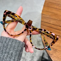Montura de ojos de gato elegante para mujer, gafas de lectura antiluz azul para ordenador, gafas graduadas personalizables para miopía e hipermetropía