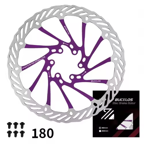 BUCKLOS Ultralight MTB Bike Hydraulic Disc Brake Rotor 160/180/203mm Mountain Road Racing Bicycle Brake Disc with 6 Free Bolts - Image 20