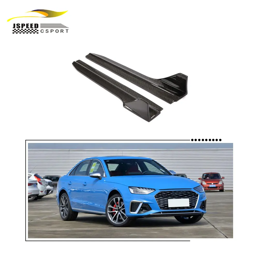 

Suitable for Audi A4 SLINE S4 sedan 4-door 2020-2021 new carbon fiber side skirt extension pieces