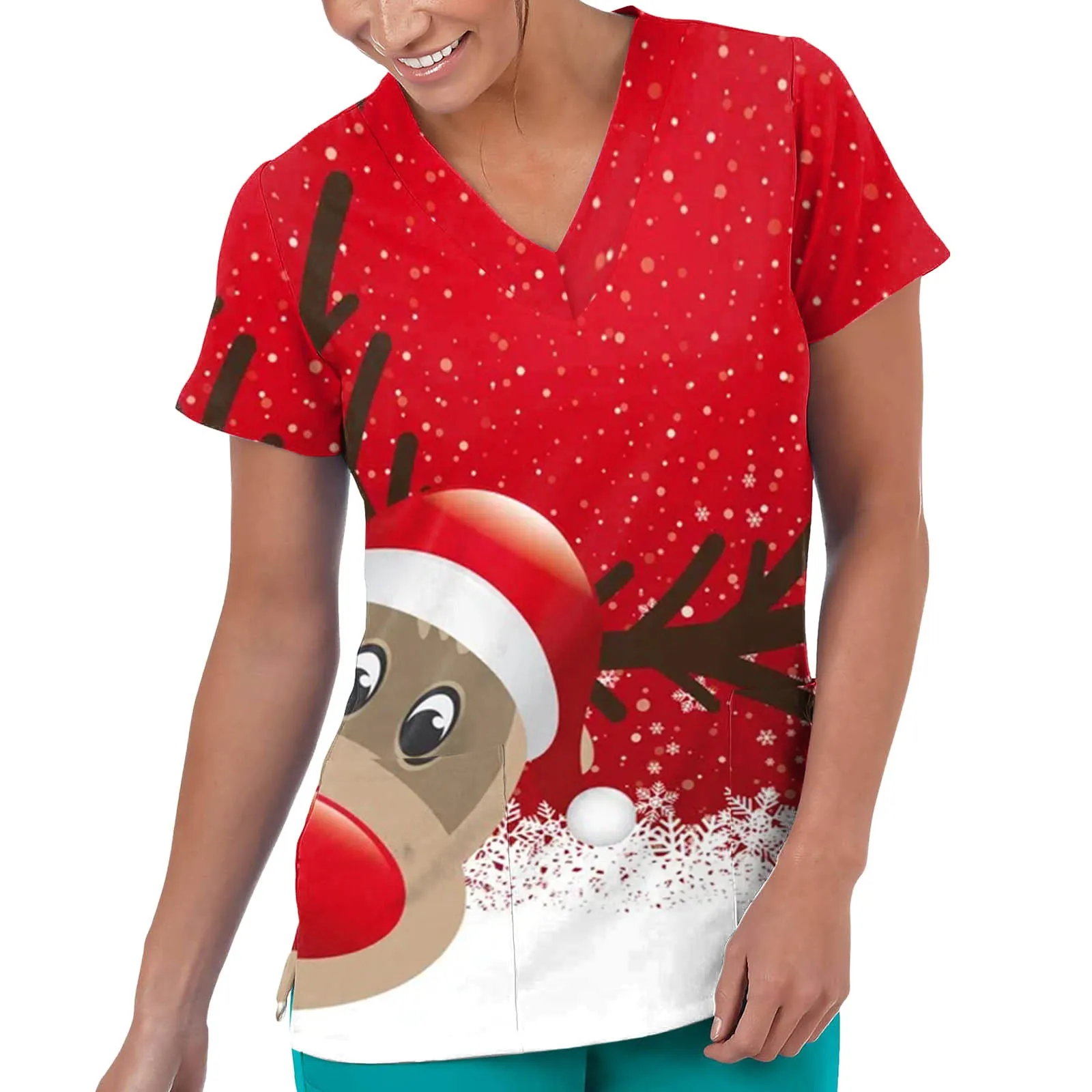 

Униформа с рождественским принтом для женщин и мужчин