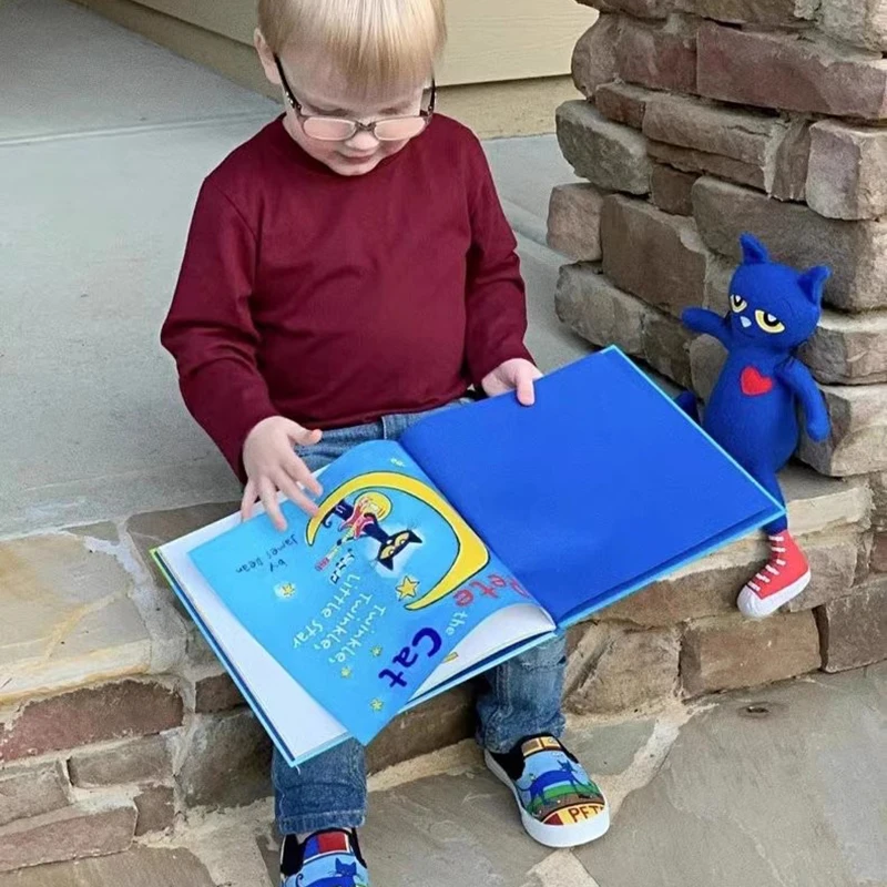 30cm Pete the Cat Plush Toy Stuffed Animal Plushies Kitten Doll Soft Cartoon Figure Sleeping Pillow Fans Birthday Christmas Gift