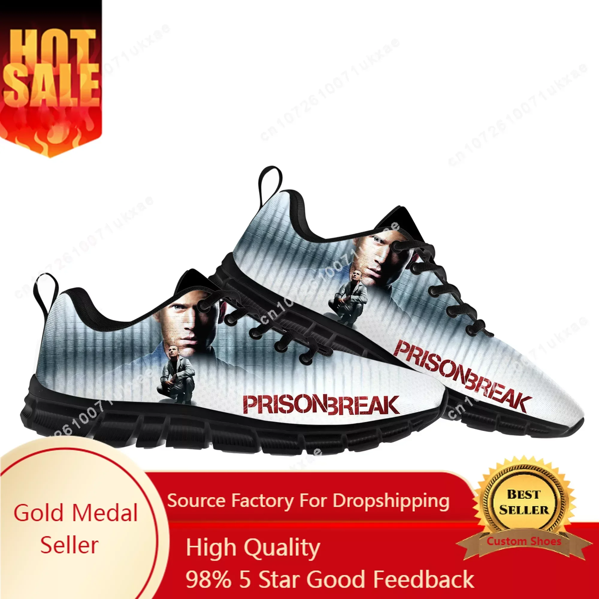 Prison Break Sports Shoes Mens Womens Teenager Kids Children Sneakers High Quality Parent Child Sneaker Customize Couple Shoe