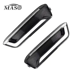 1pc Car Front Bumper Fog Light Cover Grille for Chevrolet Chevy Impala Premier with Daytime Running Lights 2019-2020 23455346