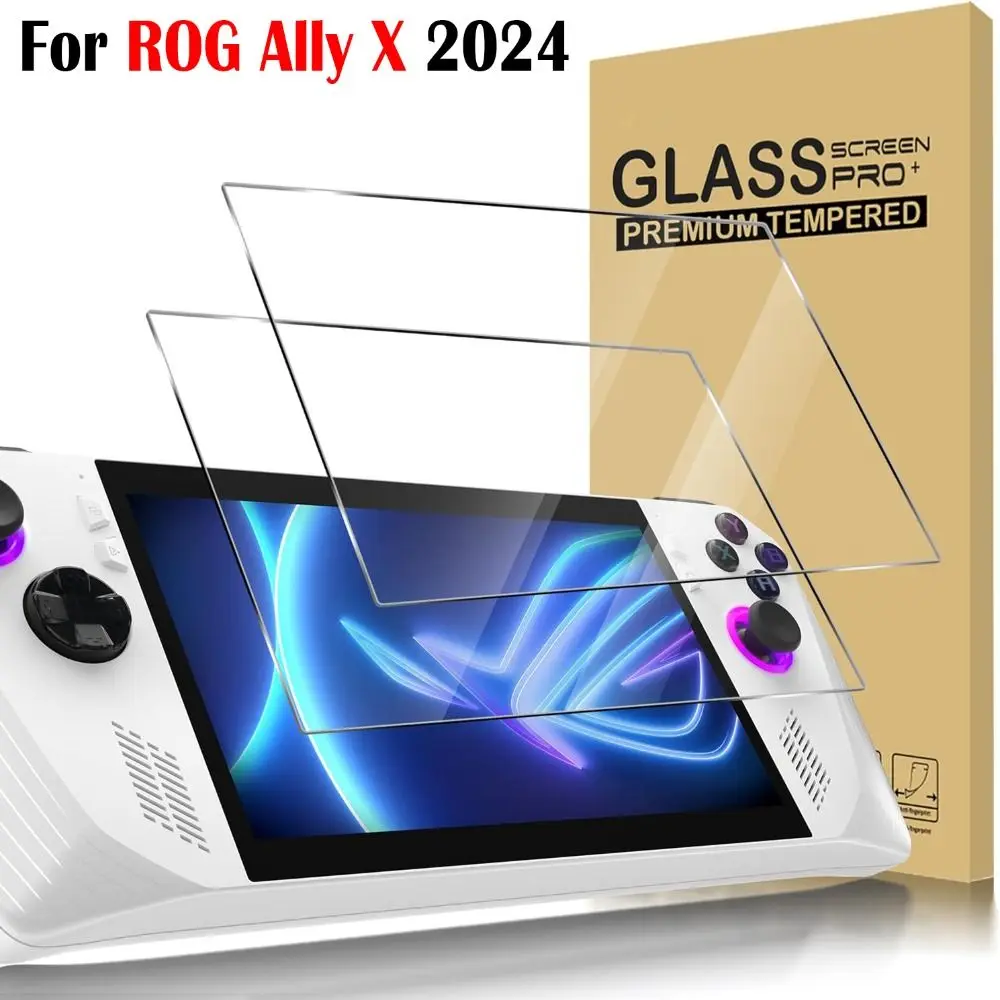 3PCS Accessories Game Console Screen Protector HD 7 Inch Gaming Handheld Protective Film Anti Fingerprint for ROG Ally X 2024