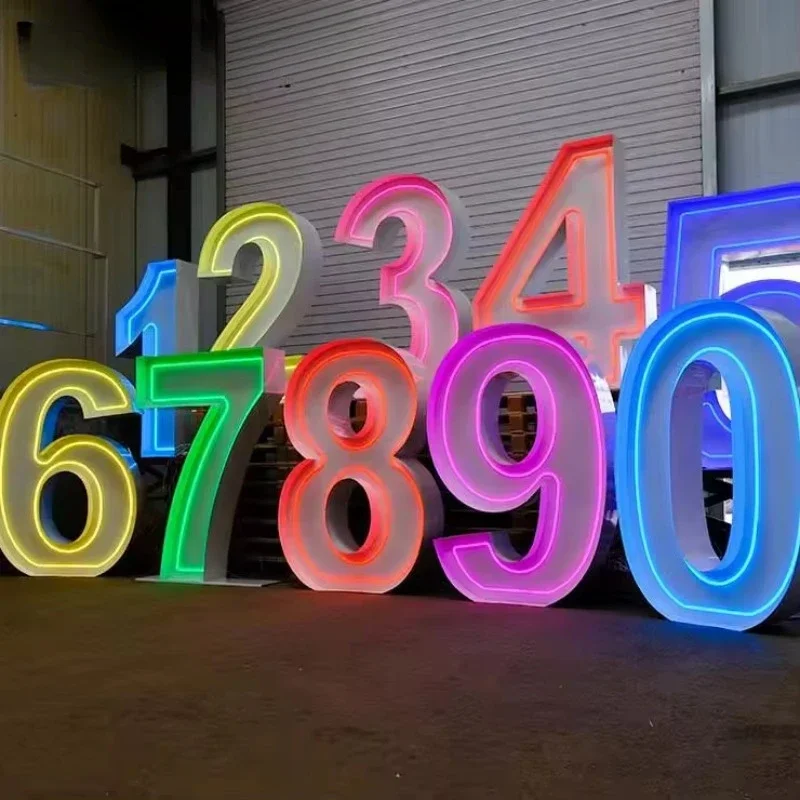 LED outdoor neon marry me metal RGB giant big 3ft 4ft large light up marquee letters signs for birthday party wedding decoration