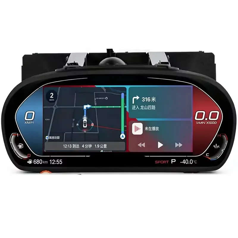 【2026 Precision Made】 Wireless CarPlay Android Auto LCD Dashboard Digital Speedometer for 1 Series E81 E82 E87 E88