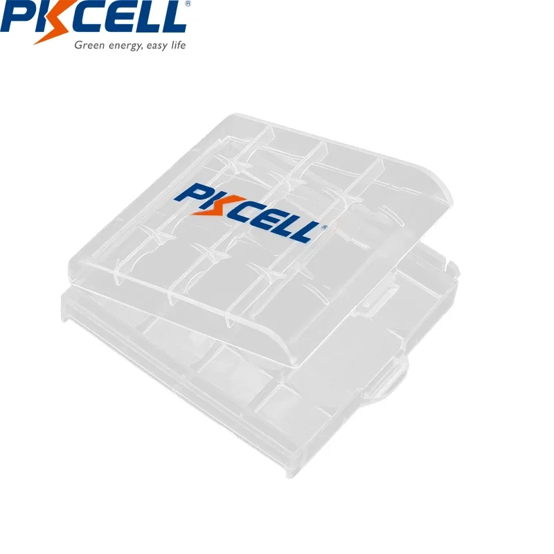 10PC 4 Slot Scatola di immagazzinaggio batteria AA AAA Custodia in plastica dura Custodia protettiva con clip per scatola di immagazzinaggio batteria AA AAA