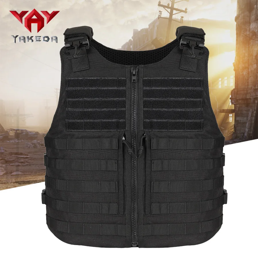 YAKEDA  Quick Release Training Vest MOLLE Expansion System Multi functional Vest 1000D Wear resistant Training Vest