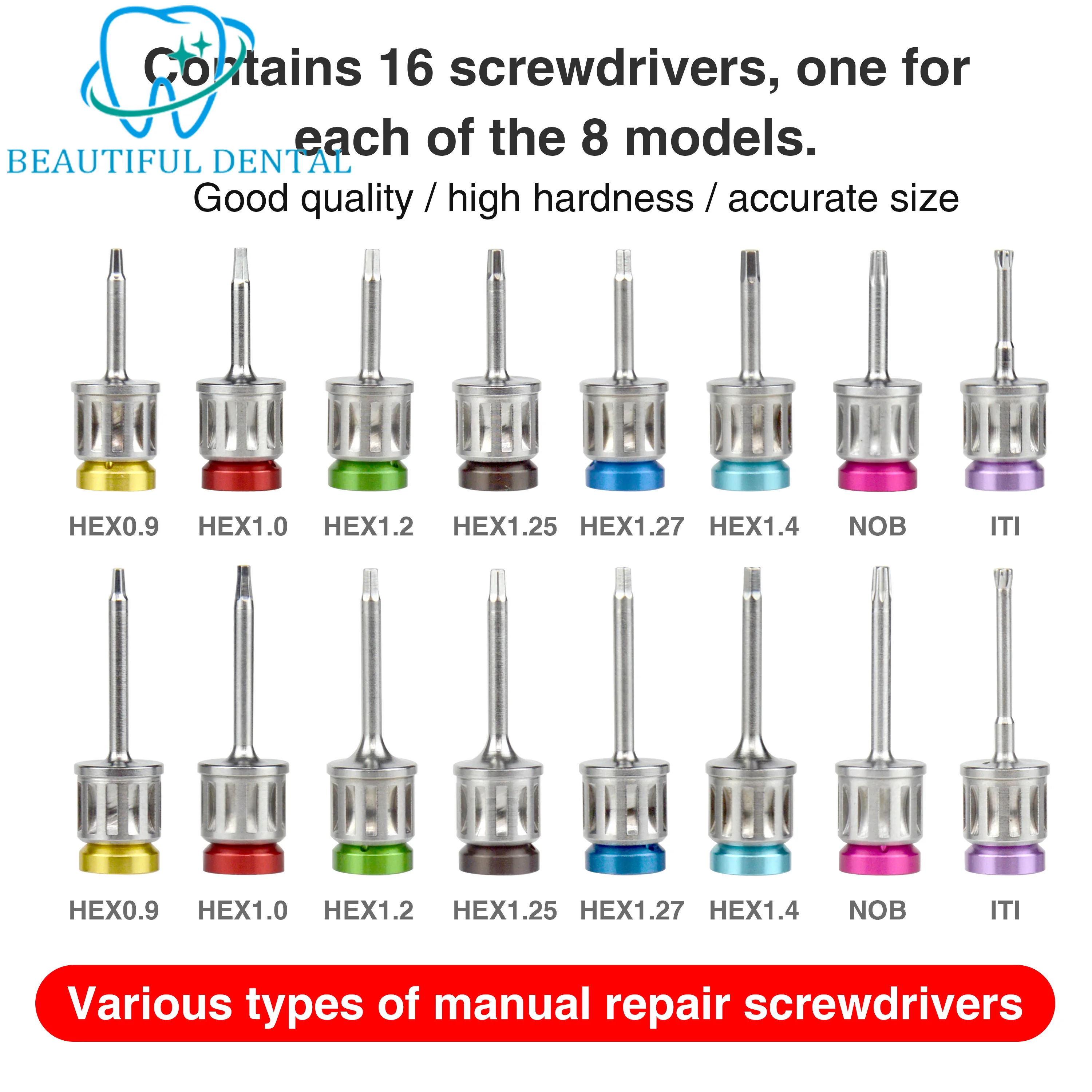 

1 шт. Стоматологический динамометрический ключ для имплантатов, универсальный отверточный набор для протезирования, инструмент для стоматологии, универсальный набор для протезирования