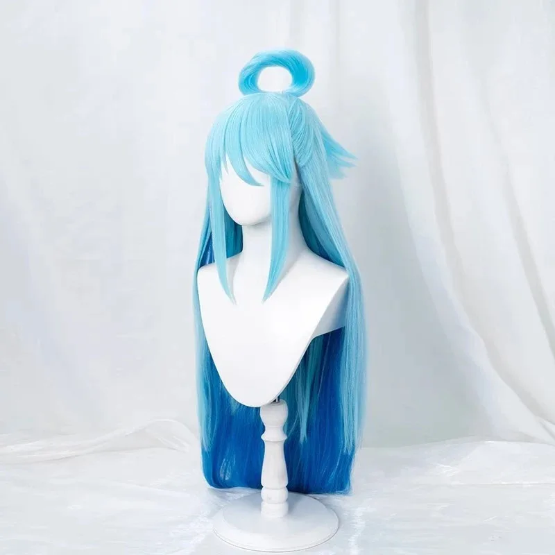 Aqua Cosplay Konosuba La Benedizione di Dio su Questo Meraviglioso Mondo Costume Parrucca Donne Anime Comic Halloween Party Giochi di ruolo Outfitsf
