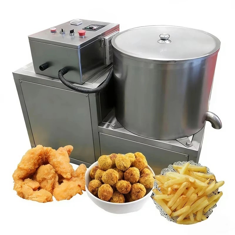 Professional Stainless Steel Centrifugal Deoiling and Dehydration Machine for Fried Chicken French Fries Fruits Vegetables