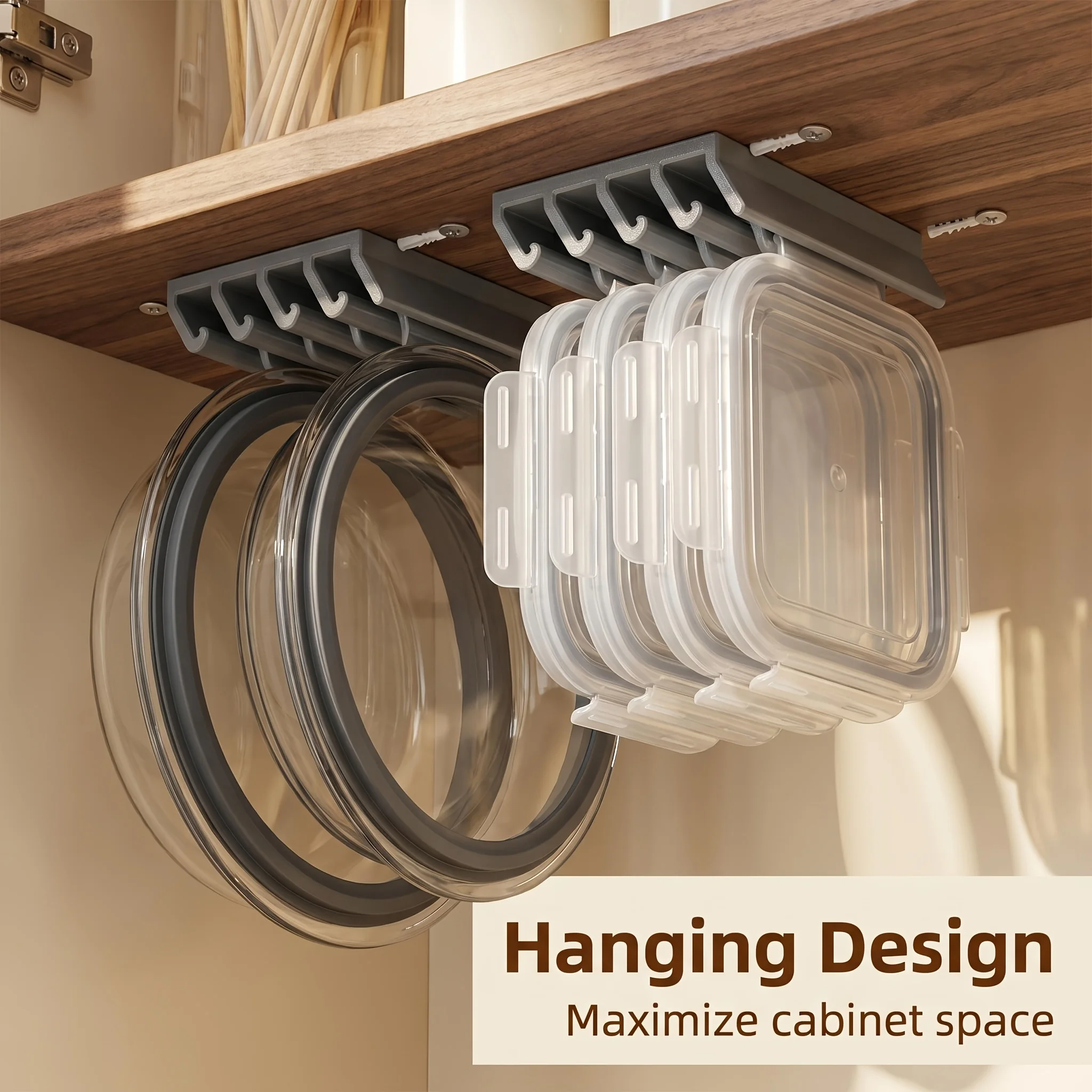 Lid Organizer, Under Cabinet M - Wall Anchor Plastic 评论和价格