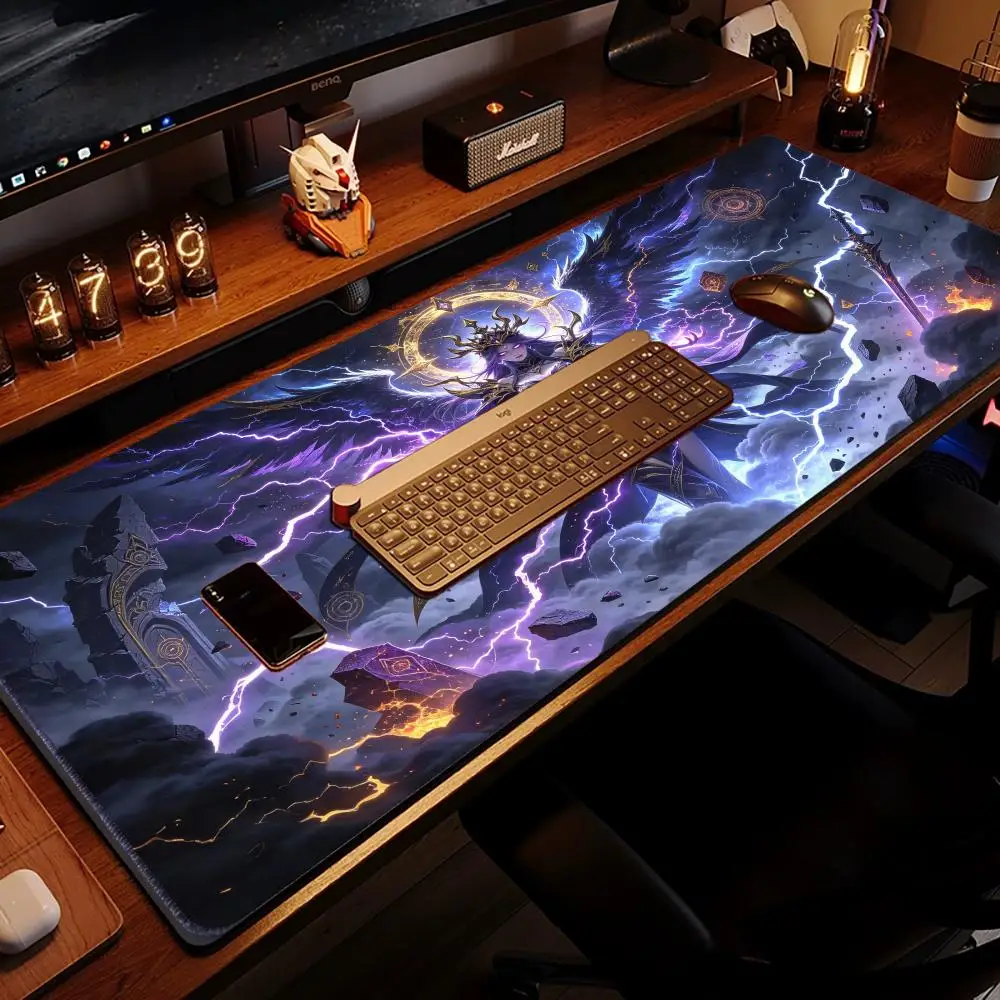 Frost Witch Ice Magic Gaming Mouse Pad Smooth Glide Thick Rubber Base Large Size For Dorm Decor