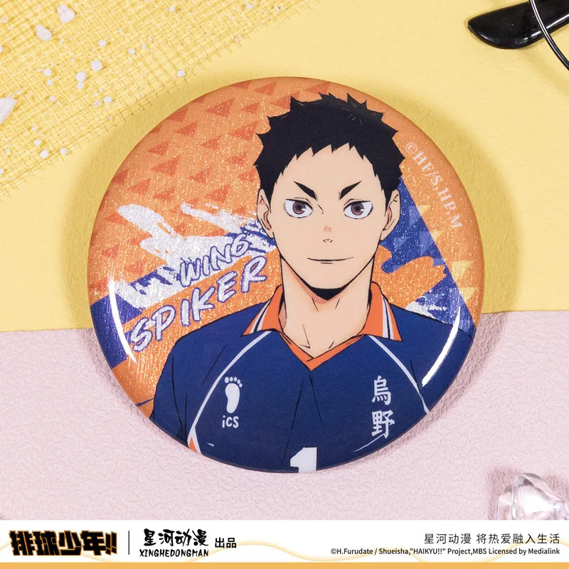 Haikyuu!! Daichi Sawamura Bokuto Kotaro Miya Osamu Korai Hoshiumi Shinsuke Kita China Official Authorization Ace Spiker Badge