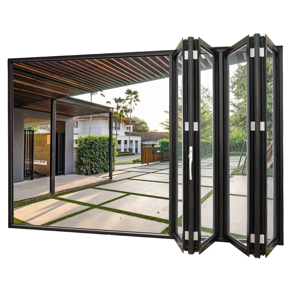 Hihaus New Collapsing Sliding Indoor Accordion Collapsible Door Wall Patio Doors