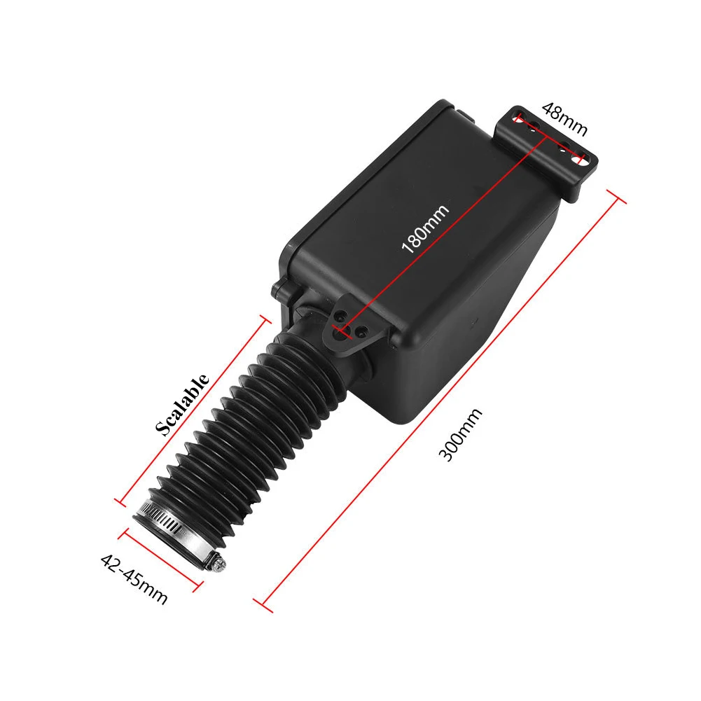 New ATV Air Filter Box Intake Cleaner Bend Head Filter Compatible With GY6 150cc Engine 4-wheel ATV Go Kart Scooter Moped Quad